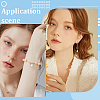 96Pcs ABS Plastic Imitation Pearl Pendants KY-SC0002-32G-6