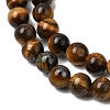 Natural Tiger Eye Round Beads Strands G-S177-6mm-6