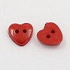 Acrylic Heart Buttons BUTT-E071-A-02-2