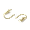 Brass Micro Pave Cubic Zirconia Earring Hooks KK-C048-14G-G-2