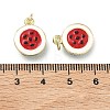 Brass Enamel Pendants KK-H259-11E-G01-3