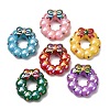 Christmas UV Plating Opaque Acrylic Beads AC-CBAC5B6-01-1