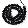 Natural Obsidian Beads Strands X-G-T139-8mm-50-2