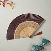 Bamboo Folding Fan with Tassel PW-WG495F3-06-1