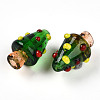 Handmade Lampwork Bumpy Beads LAMP-T022-02A-04-2