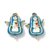 Brass Enamel Religion Virgin Chandelier Component Links X-KK-Z153-05G-01-1