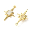 Brass Micro Pave Cubic Zirconia Pendants X-KK-M277-08G-04-2