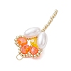 Glass Seed Beaded Tulip Pendants PALLOY-MZ01214-01-4