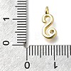 Brass Micro Pave Cubic Zirconia Pendants KK-B132-12G-S-3