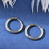 Tarnish Resistant 202 Stainless Steel Huggie Hoop Earrings EJEW-F111A-14mm-P-3