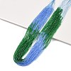 Transparent Gradient Color Glass Beads Strands GLAA-H021-01A-41-1