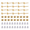 50Pcs Brass Earring Settings KK-TA0008-38C-2