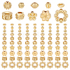 120Pcs 10 Styles Rack Plating Alloy Bead FIND-PH0038-12-1
