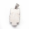 304 Stainless Steel Pendants STAS-E449-07P-2