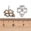 Non-Tarnish 201 Stainless Steel Stud Earring Findings EJEW-A071-14A-P-01-5