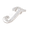 Brass Micro Pave Clear Cubic Zirconia Pendants CU-CBA8481-01P-J-2
