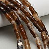 Natural Banded Agate Beads Strands G-Z144-A01-01B-1