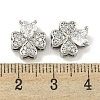 Brass with Clear Cubic Zirconia Charms KK-Q820-24P-3