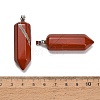 Natural Red Jasper Pendants GG-CBAA0EE-02P-12-2