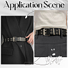 1Pc Star Eyelet PU Leather Waist Belts for Jeans AJEW-CL0005-63-5