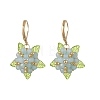Valentine's Day Flower Natural Malaysian Jade & Glass Seed Beaded Leverback Earrings EJEW-MZ00700-03-2
