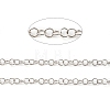 Rhodium Plated 925 Sterling Silver Round Cable Chains STER-F052-10P-2