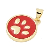 Brass Enamel Pendants KK-G522-45G-02-3