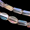 Electroplate Transparent Glass Beads EGLA-H112-06-HR08-3