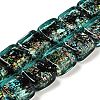 Handmade Dichroic Foil Glass Beads Strands DICH-U001-07D-1