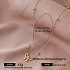 Vintage Style 304 Stainless Steel Bowknot Pendant Necklaces for Women AI1121-6-1