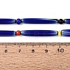 Handmade Millefiori Glass Lampwork Strip Beads Strands LA-N047-01H-4