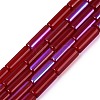 Electroplate Transparent Glass Beads Strands EGLA-Q132-02A-E03-1