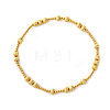 Brass Round Beads Stretch Bracelets QX7837-3-1