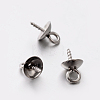 304 Stainless Steel Screw Eye Pin Peg Bails STAS-E076-06-1