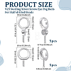 10Pcs 2 Styles 925 Sterling Silver Screw Eye Peg Bails STER-ME0001-55-2