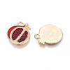 Fruit Alloy Enamel Pendants ENAM-T022-32G-2