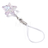 Transparent Acrylic Star Mobile Strap HJEW-JM01228-4