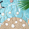 20Pcs Electroplate Sea Shell Pendant Decorations HJEW-BM00068-4