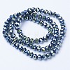 Electroplate Transparent Glass Beads Strands EGLA-A034-T10mm-UA-3