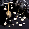 160Pcs 2 Style ABS Plastic Imitation Pearls Bead KY-AR0001-14-6