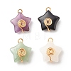 Natural Mixed Stone Pendants PALLOY-JF01709-1