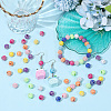 400Pcs Plating Acrylic Beads PACR-PA0001-25-4