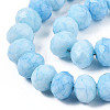 Opaque Baking Paint Glass Beads Strands EGLA-N006-009C-A17-3