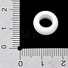 Spray Paint Brass European Beads KK-CBA109E-07-3