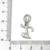 Brass European Dangle Charms KK-Z097-01T-GP-3