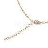 Ion Plating(IP) 304 Stainless Steel Dapped Chain Necklace for Men Women STAS-B039-07G-3