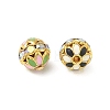 Brass Enamel Beads KK-CBA18B7-01G-2