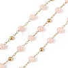 Dyed Natural Jade Round Beaded Chain CHS-C006-01B-1