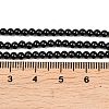 Natural Black Spinel Round Bead Strands G-A130-3mm-32A-4