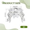 Zinc Alloy Crystal Sphere Stand ODIS-WH0816-004P-2